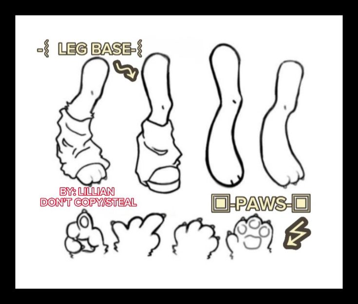 an image of cartoon legs with different shapes and sizes for each one's foot