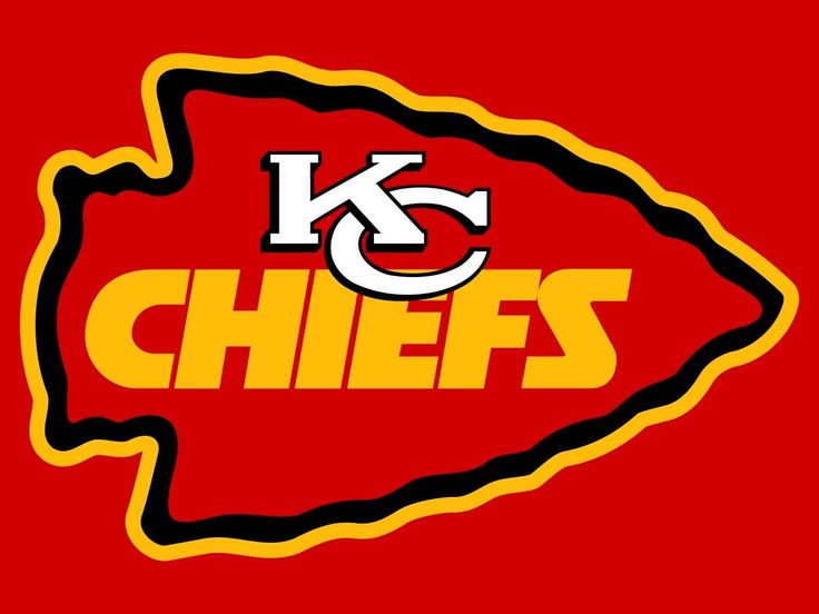 kansas chiefs logo on a red background