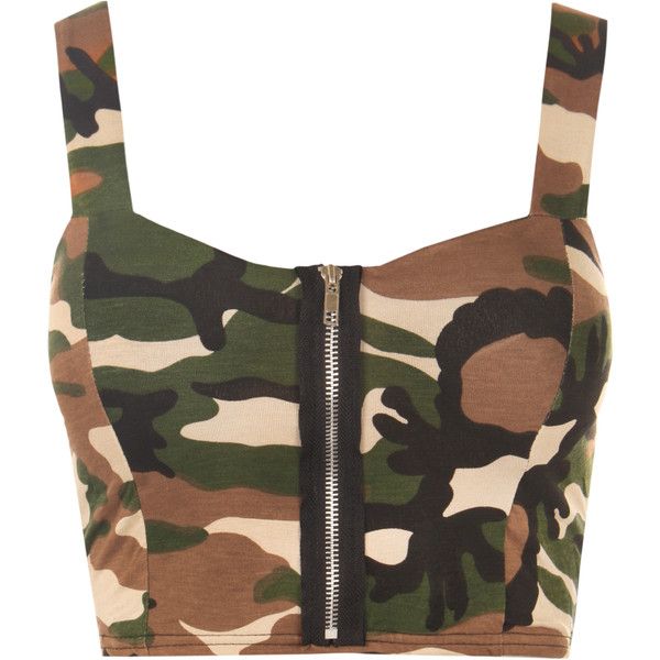 Camouflage Sleeveless Bralet ($19) ❤ liked on Polyvore featuring tops, shirts, crop, crop top, green, army green top, army shirt, bralette tops and army crop top Camo Crop Top, Shirts Crop Tops, Bralet Tops, Shirts Crop, Camo Shirt, Army Camouflage, Camo Top, Strappy Crop Top, Army Shirts