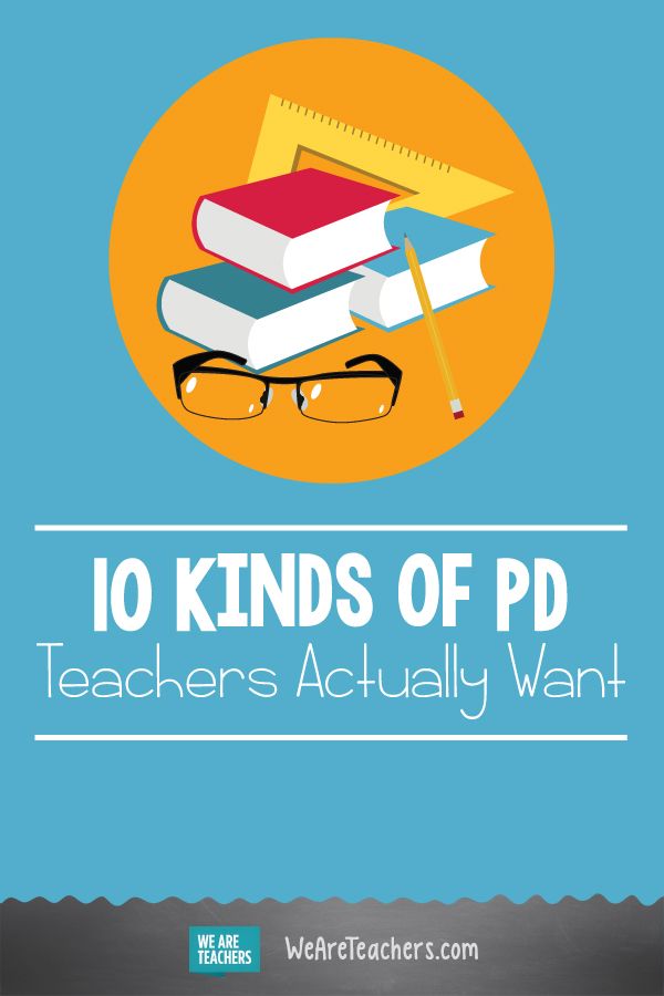 a poster with the words 10 kinds of pd teachers actually want to do on it