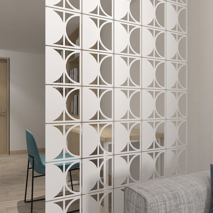 the room divider is designed to look like circles