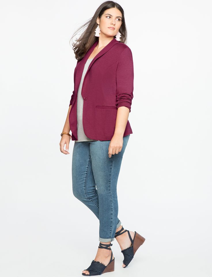 Ali Blazer Raspberry Red Classic Long Sleeve Blazer For Layering, Versatile Fitted Blazer For Layering, Tailored Fall Cardigan For Work, Classic Fitted Blazer For Layering, Notch Lapel Cardigan For Workwear In Fall, Fall Cardigan With Notch Lapel For Workwear, Classic Fall Blazer For Everyday, Versatile Everyday Fall Blazer, Casual Tailored Blazer For Layering