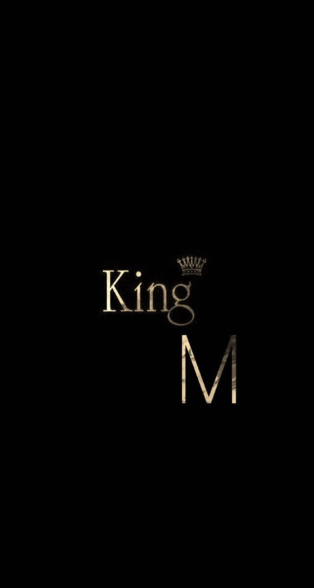 the logo for king m is shown on a black background