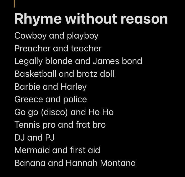 Hoco Character Day Ideas, Rhyme Without A Reason Ideas, Ryme Without Reason Ideas Costume, Ryme Without Reason Day, Rhyme Without Reason Costume Ideas, Spirt Week Ideas Homecoming, Dynamic Dou Spirt Week, Rhyme Without Reason Costume, Rhyme Without Reason