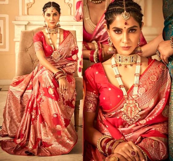 𝐁𝐑𝐈𝐃𝐀𝐋 𝐁𝐀𝐍𝐀��𝐑𝐀𝐒𝐈 𝐒𝐀𝐑𝐄𝐄 #banarasigeorgettesarees #banaras #banarasisaree #weddingsareescollection #weddingsarees #redbanarasisarees #banarasidupatta #dupattastyle #anushkabanarasisaree #bengalisaree #silksarees #Cherryredbanarasi #redsaree #redsilksaree https://www.shopkhoj.com/clothing/banarasi-sarees/ Red Banarasi Silk Saree, Red Banarasi Saree, Banaras Sarees, Banarsi Saree, Wedding Sari, Fancy Sarees Party Wear, Banarasi Silk Saree, Saree Trends, Red Saree