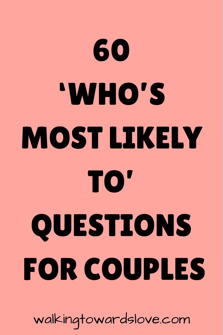 60 ‘Who’s Most Likely To’ Questions for Couples’ offers a light-hearted and entertaining way to delve into your dynamics as a couple. This engaging article presents a series of playful prompts that encourage both fun and revealing conversations. It’s a game of speculation and surprise that can lead to laughter and, sometimes, unexpected insights. Whether Who Most Likely To Questions Couples, Him And Her Questions Game, Guess Who Couples Game, Most Likely To Couples Questions, Couples Challenge Questions, Games To Play Over Facetime With Boyfriend, Couple Games Questions Relationships, Who Did It First Couple Questions, Games For Couples Question