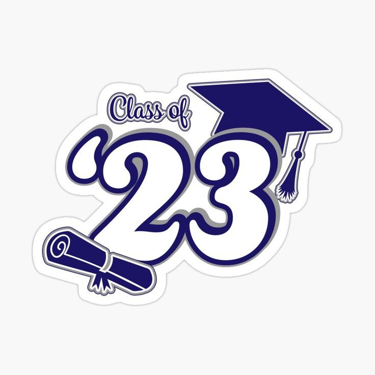 a sticker with the number twenty and graduation cap on it that says class of 2013