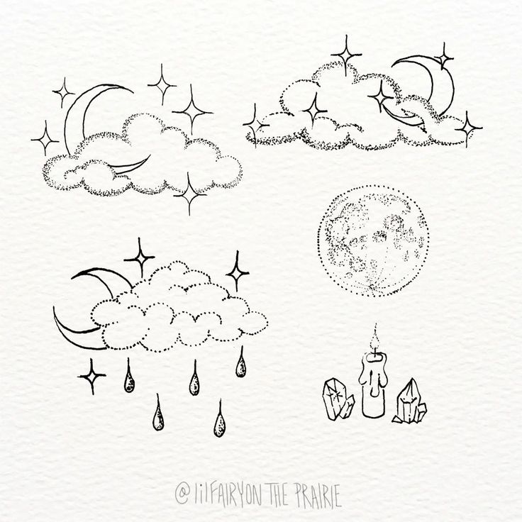 the weather and clouds are drawn on paper