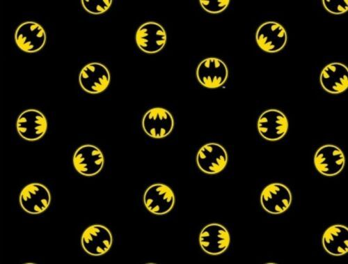 yellow and black batman symbols on a black background