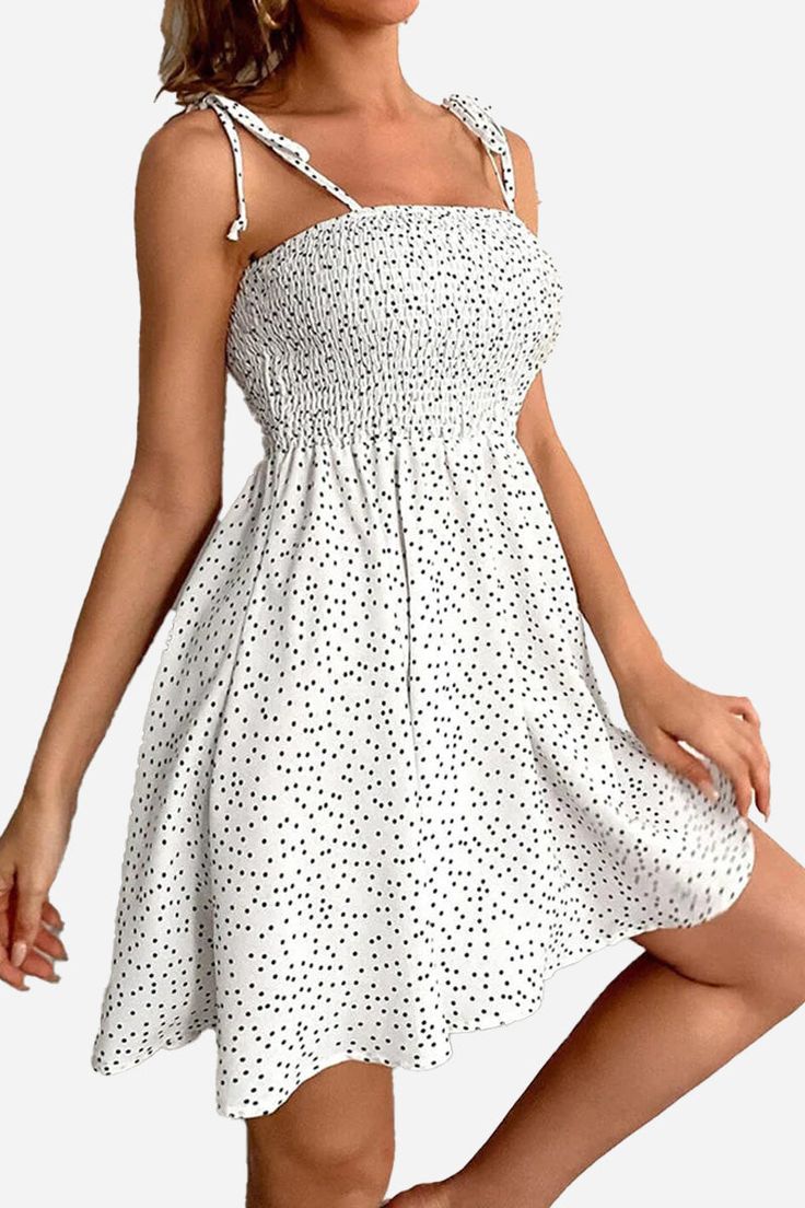 Take your style up a notch this summer with this cute bohemian skater polka dot dress. No better way to enjoy the warm summer breeze than with this breathable mini dress that allows you to move around freely. Its sling knot hand details add elegance and vibrance to this dress. Your next vacation box isn’t fully packed without this dress. Perfect for Summer Flatters your feminine figure Comfy fit Stylish and elegant design Great vacation outfit Perfect gift for a loved one Product Presentation Su Product Presentation, Vacation Outfit, Mini Skater Dress, Outdoor Picnic, Summer Breeze, Vacation Outfits, Comfy Fits, Polka Dot Dress, Dot Dress