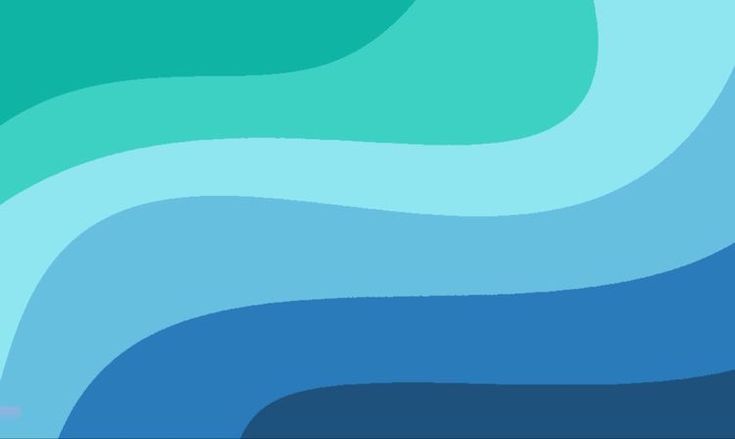 an abstract blue and green background with wavy lines on the bottom half of the image