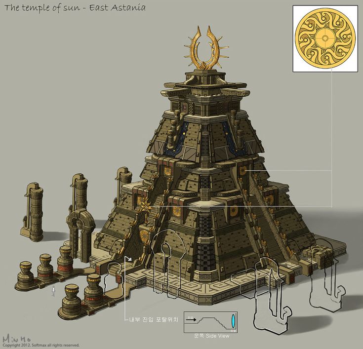 an artistic rendering of a tower made out of various objects