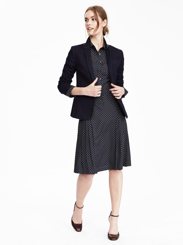 product photo Peak Lapel, Business Casual, Banana Republic, Dresses For Work, Long Sleeves, Blazer, Long Sleeve