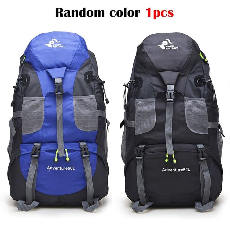 Waterproof Trekking Sports Bag - Blue Force Sports Sporty Waterproof Bags For Adventure, Nylon Backpack For Hiking, Nylon Hiking Travel Backpack, Nylon Hiking Backpack Travel Bag, Large Capacity Backpack For Hiking, Waterproof Standard Backpack For Camping, Waterproof Standard Backpack For Hiking, Functional Large Capacity Backpack For Hiking, Waterproof Blue Travel Bag For Outdoor Activities