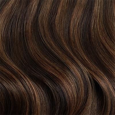 Best suited for short hair, very thick hair, or a blunt cut, this Volume Bundle includes a Halo set and a single 4-clip Seamless Volumizer weft totaling 180 grams. A Dark Brown base with Chestnut Brown highlights, cool undertones and warm, golden brown hues create a multi-dimensional effect. Best suited for highlighted hair. Excerpt Length: 16" inches video Luxy Hair Halo Heavenly hair in an instant Watch The Video https://vimeo.com/355114149/f21addc149 faq what-is-a-bundle what-lengths-do-you-o Chestnut Brown Highlights, Below Shoulder Length Hair, Dark Brown Highlights, Luxy Hair Extensions, Chocolate Brown Hair Color, Luxy Hair, Clip In Ponytail, Brown Balayage, Cool Undertones