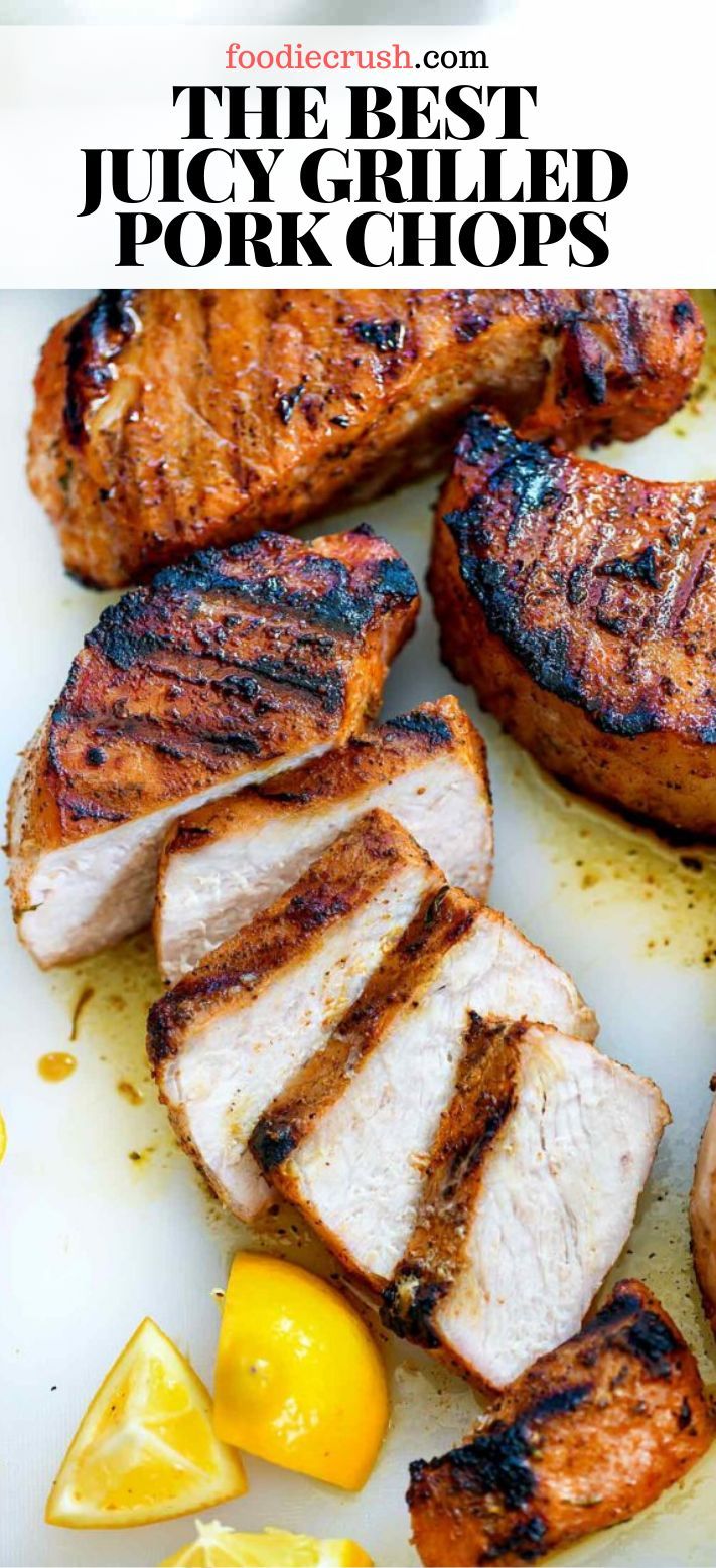 the best juicy grilled pork chops