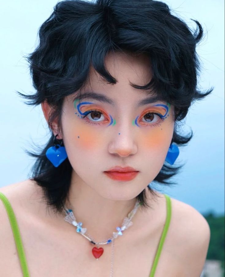 Funky Makeup, 얼굴 드로잉, Dope Makeup, Creative Eye Makeup, Eye Makeup Art, Hair Reference, Editorial Makeup, Pretty Makeup, Creative Makeup