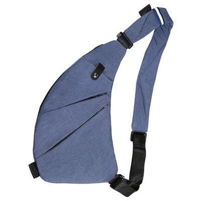 Running Waist Pack, Anti Theft Bag, Stylish Letters, Adjustable Bag, Shoulder Backpack, Pocket Bag, Chest Bag, Fashion Wear, Blue Bags