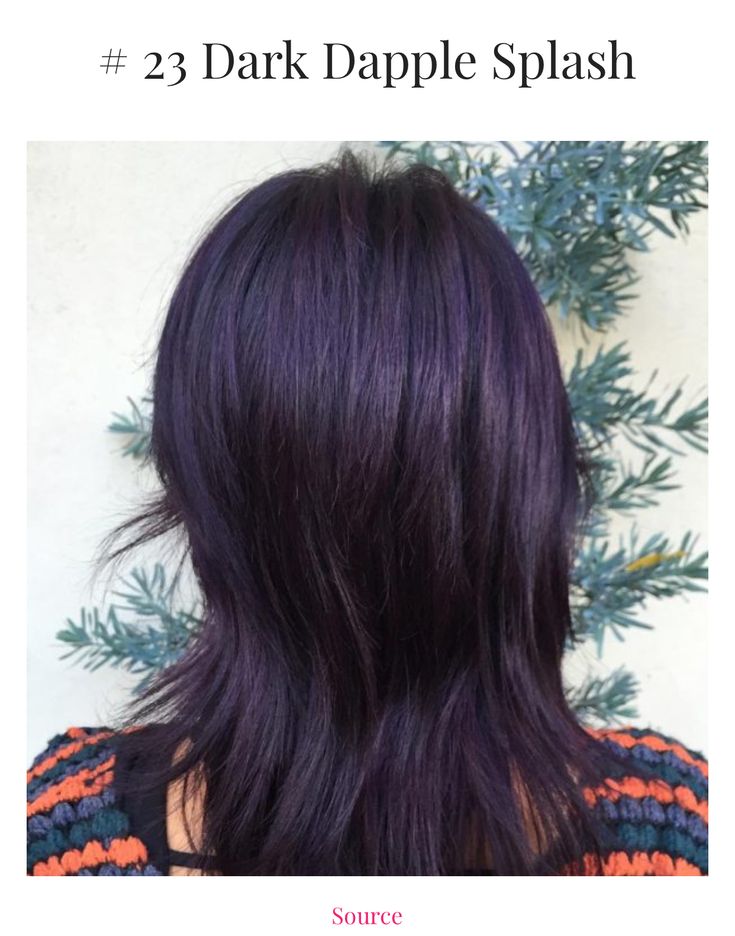 Black Hair Color Short, Purple Black Hair Color, Purple Fall Hair, Purple Hair Underneath, Overwatch Doomfist, Purple Hair Ideas, Deep Purple Hair, Dark Purple Hair Color, Dark Purple Hair