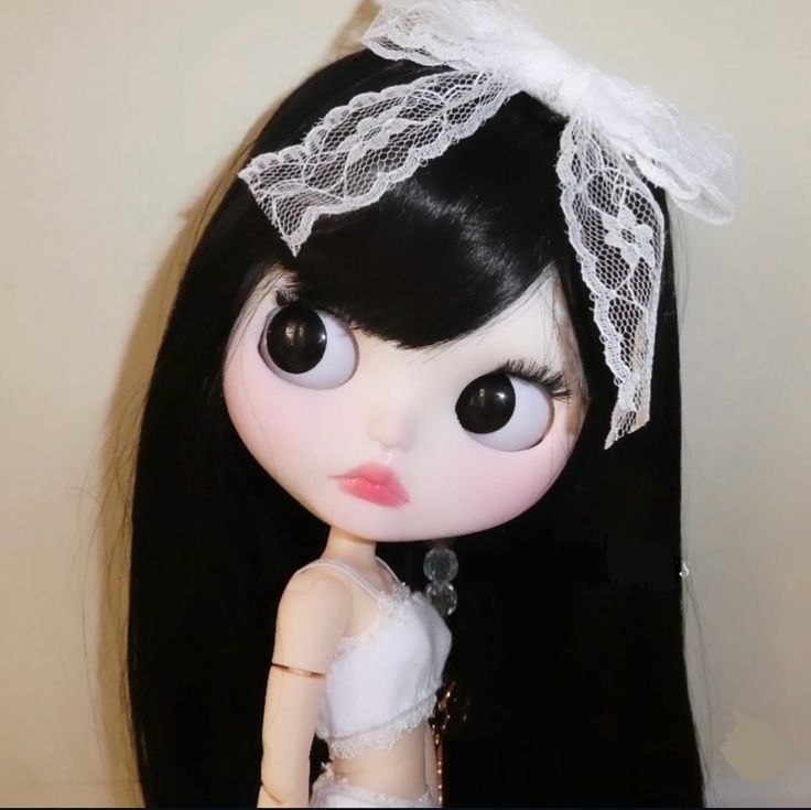 Blythe Doll, Blythe Dolls, Black Hair, Dolls, Hair, Black