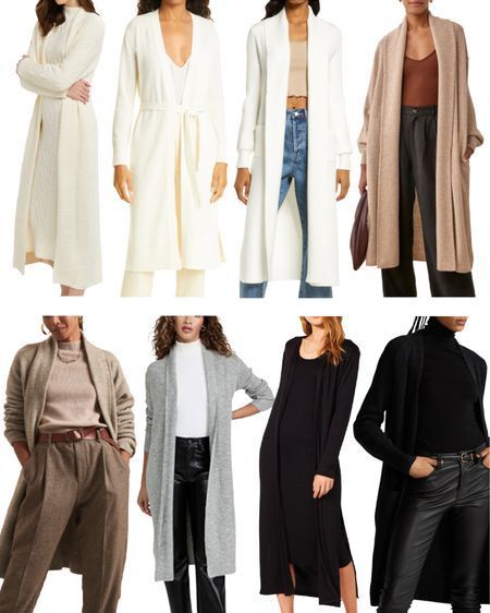 Cardigans are some of the best year-round layers to have in your closet! Loving these long and duster cardigans in different weights and neutral tones. For 10 ways to style them, go to natalieyerger.com. #cardigan #cardigansweater #longcardigan #longcardigans #dustercardigan #longcardigans Ivory Duster Cardigan Outfit, Long Cream Cardigan Outfit, Long Cardigan Outfit Winter, Duster Cardigan Outfit, Cream Cardigan Outfit, Long Cardigan And Dress, Womens Long Cardigan Sweaters, Round Layers, Winter Cardigan Outfit