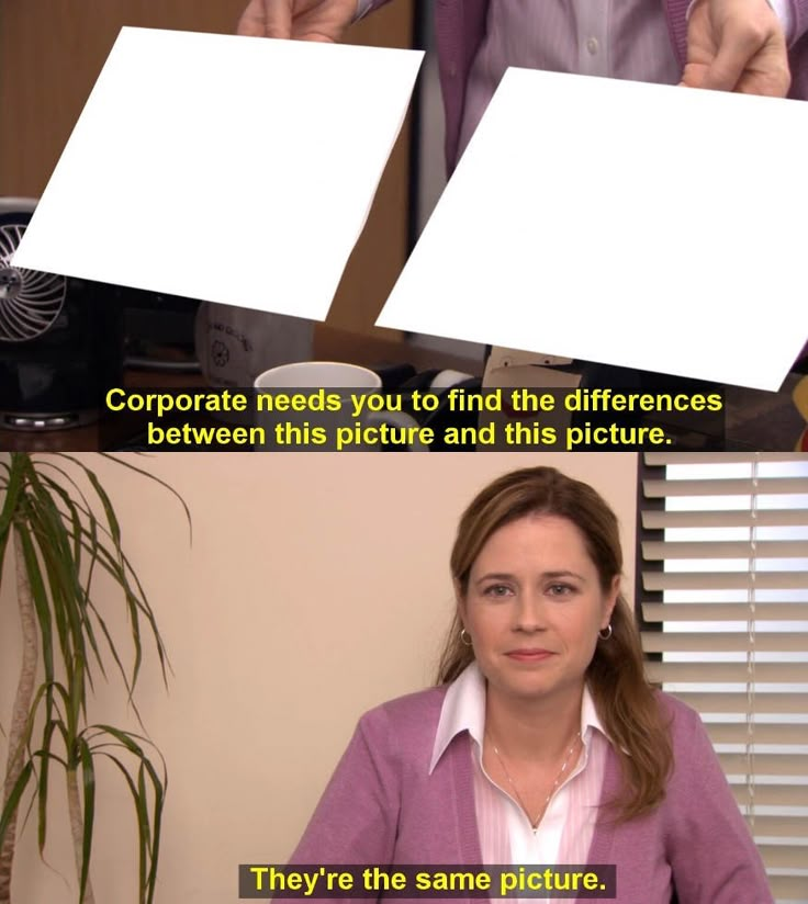 two people sitting at a desk with signs above them that read 40 cents and the same picture