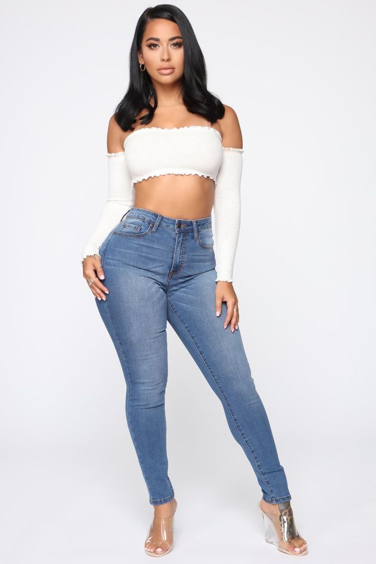 Jean Clothes, Fitness Video, Fashion Nova Outfits, Fashion Nova Models, Fashion Nova Jeans, Womens Loungewear, High Rise Jeans, Girls Jeans, Dark Denim