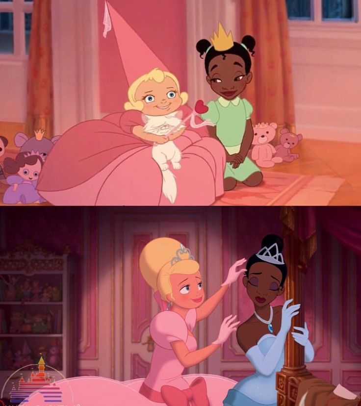 the princess and the frog are talking to each other