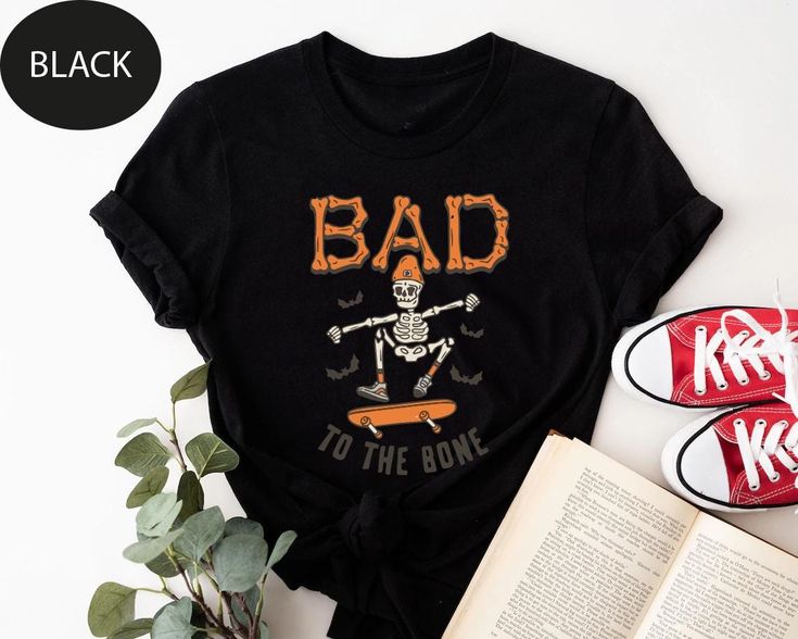 Bad to the Bone Toddler Shirt, Bad to the Bone Skeleton Shirt, Spooky Halloween Shirt, Halloween Boys Tee, Retro Skateboard Kids Shirt 🌟HOW TO PURCHASE A T-SHIRT🌟 1.) Please go over each photo. 2. Choose the Color of Your T-Shirt. 3. Choose the Size of Your T-Shirt. 4.) To add additional products or finish the checkout process, click ADD TO CART. 5.) Please select "Proceed to Check Out." 6.) Within 1-3 business days, your custom shirt will be prepared for shipping. 🌟PRODUCT INFO🌟 For unisex Retro Skateboard, To The Bone, Bad To The Bone, Skeleton Shirt, Halloween Boys, The Bone, Boy Tees, Custom Shirt, Crew Neck Shirt