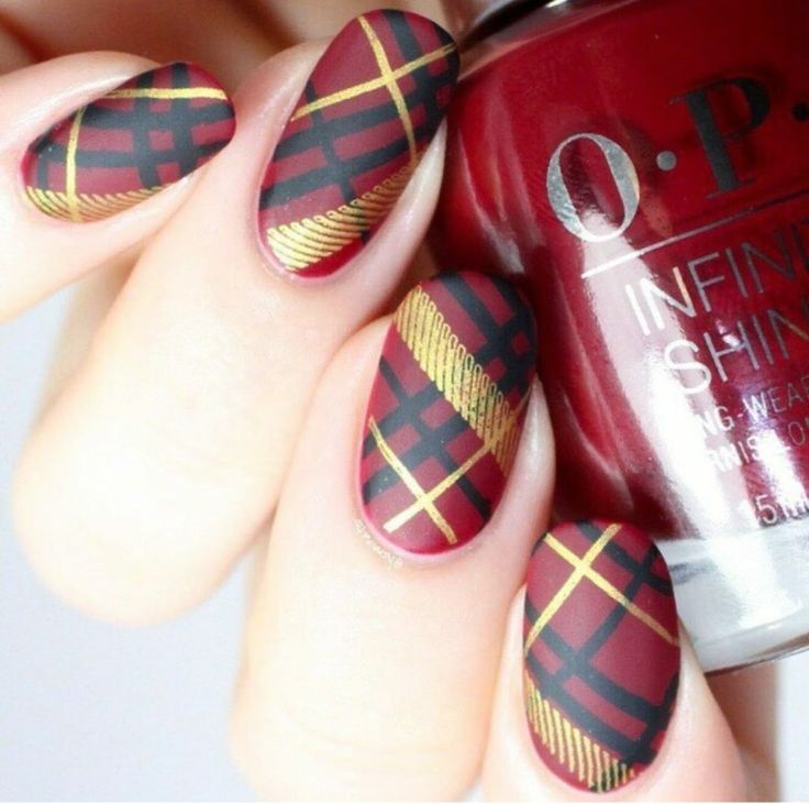 Plaid Nail Designs, Plaid Nail Art, Plaid Nails, Nails 2021, Stamping Nail Art, Colorful Nail Designs, Nails Fall, Xmas Nails, Fabulous Nails