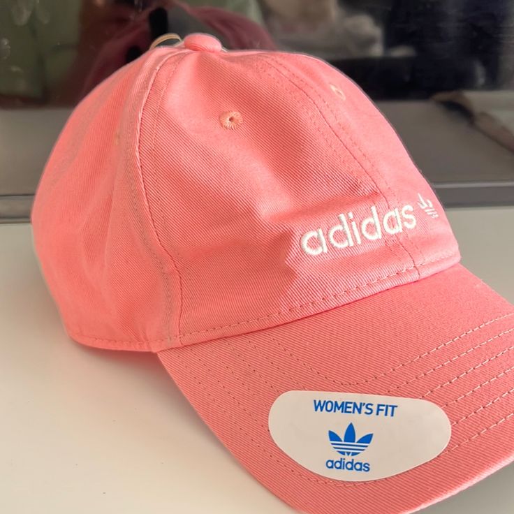 Adidas Hat . New With Tags , Womens Fit Adjustable Dad Hat For Beach, Beach Dad Hat With Curved Brim, Adidas Casual Curved Brim Hat, Casual Adidas Hat With Curved Brim, Trendy Snapback Dad Hat For Spring, Casual Brimmed Baseball Cap For Spring, Spring Casual Brimmed Baseball Cap, Adidas Casual Hat With Curved Brim, Trendy Spring Dad Hat Baseball Cap