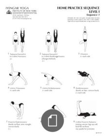 an instruction manual for how to do the same yoga pose as you are doing it