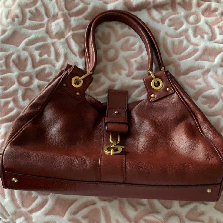 High Quality Italian Leather, Vintage Ferragamo Medium Sized Bag In Red. Original Dust Bag. Never Used, Was Gifted To Me But Isn’t My Style, Hopefully Someone Who Loves The Classics Can Give This Bag The Love And Use It Deserves! Formal Horsebit Detail Shoulder Bag, Formal Cognac Shoulder Bag With Branded Hardware, Formal Satchel Shoulder Bag With Horsebit Detail, Luxury Burgundy Shoulder Bag With Gold-tone Hardware, Designer Shoulder Bag With Horsebit Detail For Business, Elegant Gold Shoulder Bag With Horsebit Detail, Elegant Tote Bag With Brass Hardware, Designer Bag With Horsebit Detail, Formal Leather Bag With Horsebit Detail