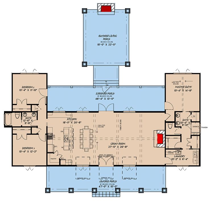 the floor plan for a house with two levels