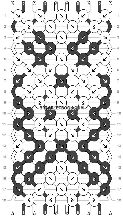 the diagram shows how to make a hexagonal pattern with numbers and letters on it