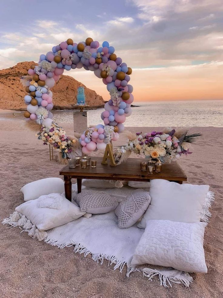 flowers and set up by @ cabofloralstudio on the beach in mexico