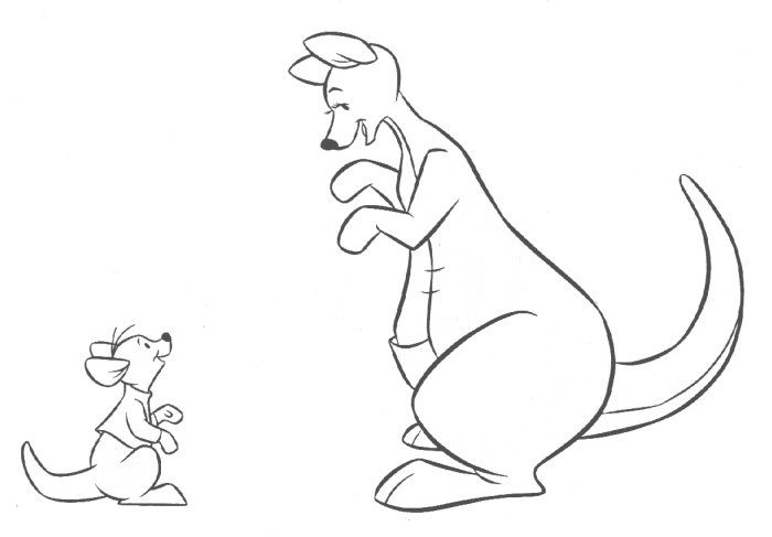 an image of a cartoon kangaroo and a dog