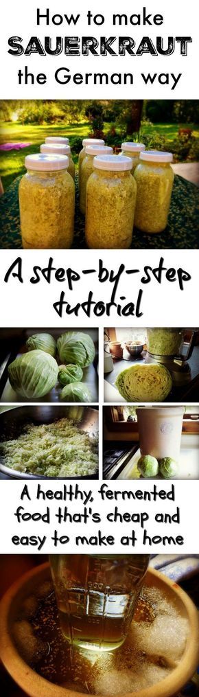 instructions for how to make sauerkraut the german way with step - by - step instructions