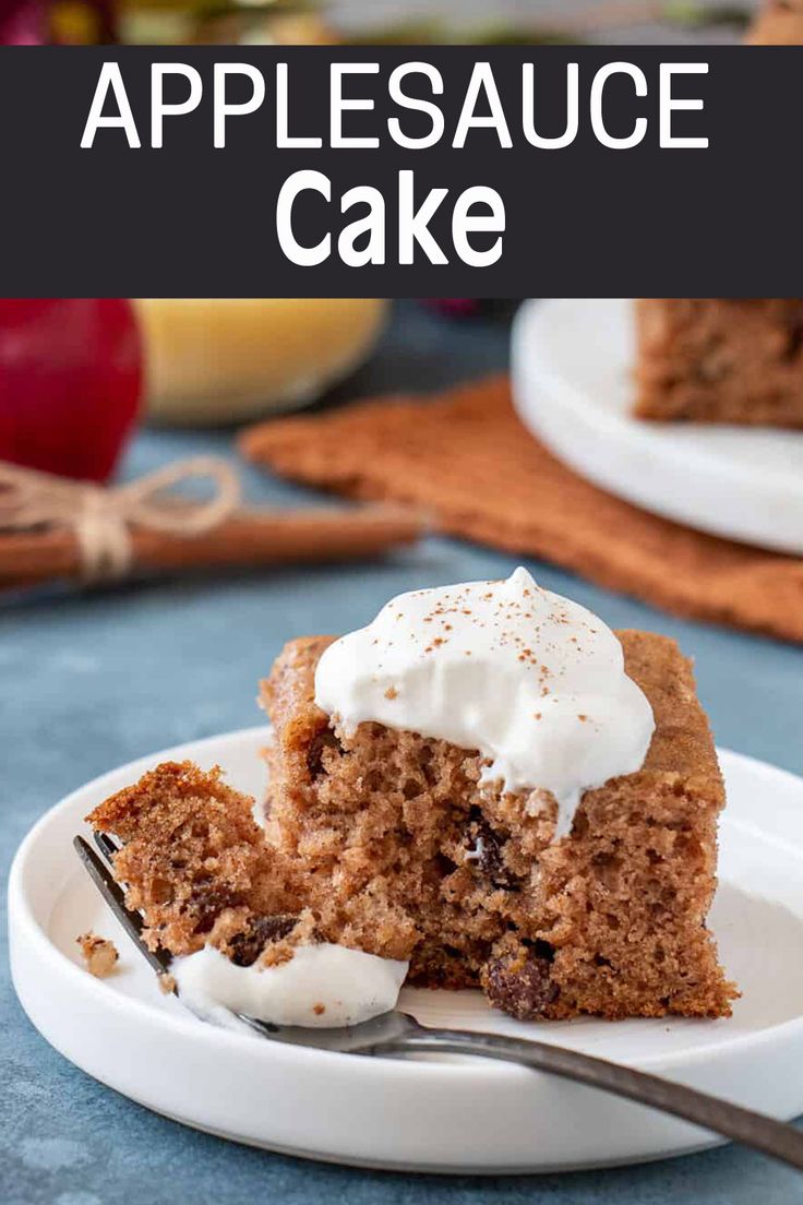 Applesauce cake. Applesauce Spice Cake, Applesauce Cake Recipe, Make Applesauce, Jewelry Cake, How To Make Applesauce, Brown Sugar Cakes, Yummy Deserts, Fresh Meals, Applesauce Cake