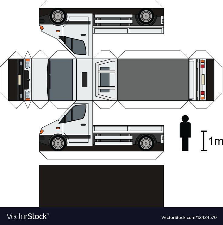 the paper car is cut out and ready to be used