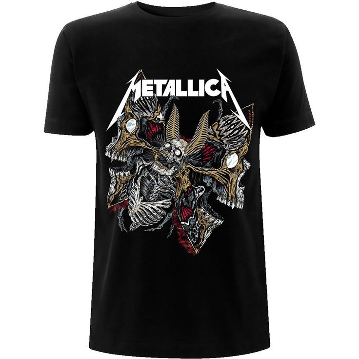 An official licensed Metallica Unisex Tee featuring the 'Skull Moth' design motif. This high quality t-shirt design is available in the black colorway.Classic unisex fit soft-style cotton tee featuring short sleeves & crew neck. Metallica Tee, Skull Moth, Metallica T Shirt, Band T Shirts, Band Shirt, High Quality T Shirts, Hoodie Sweatshirt, Heavy Metal, Black Tshirt