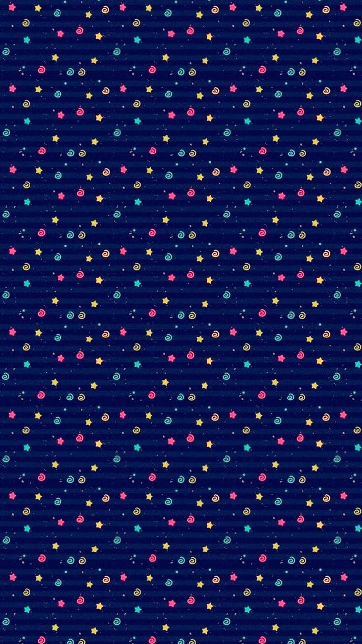 a blue background with multicolored dots