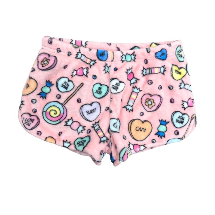 Julie & Judah Candy Heart Fleece Shorts Pjama Shorts, Pjs Shorts, Impulse Buying, Puppies In Pajamas, Cute Pjs, Girly Girl Outfits, Pj Shorts, Future Clothes, Cute Birthday Gift