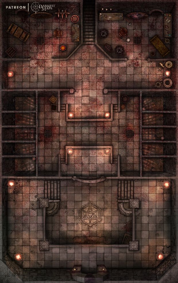 an overhead view of a room in the game