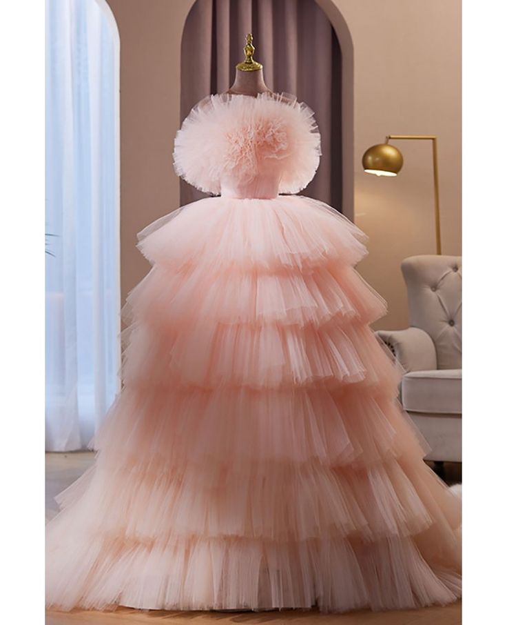 Get 10% off now! Buy stunning ruffled tulle pink ballgown prom dress at cheap price online. Free stable shipping and pro custom service since 2009. Ballgown Prom Dress, Tulle Pink, Prom Dresses Online, Pink Tulle, Prom Dresses Ball Gown, Flattering Dresses, Formal Party, Style Dresses, Prom Gown