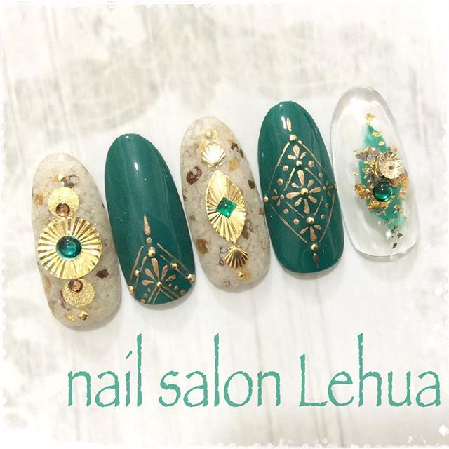 Bohemian Nails, S And S Nails, Posh Nails, Nail Candy, Gold Nails, Love Nails, Wedding Nails, Beautiful Nails, Nail Art Designs