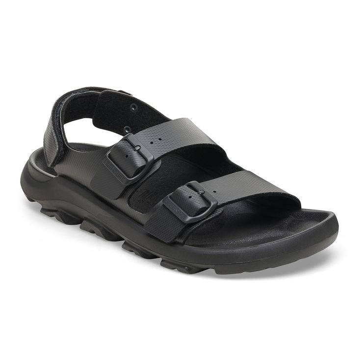 The Mogami Terra sandal takes the outdoor collection even further. Feel comfortable to explore on a waterproof contoured footbed with added toe protection. Featuring a rugged PU sole directly attached to the footbed this trail-ready style is designed to last with greater durability flexibility and all-terrain grip. In Birko-Flor® that's as smooth as it is easy to clean. Go off the beaten path. Waterproof contoured PU footbed provides support Durable Birko-Flor® upper Rugged PU sole for flexibili Functional Sandals For Walking, Durable Functional Sandals For Walking, Durable Black Open Toe Sandals, Casual Outdoor Sport Sandals With Slip-resistant Sole, Comfortable Slip-resistant Sport Sandals For Outdoor Activities, Casual Slip-resistant Sport Sandals For Outdoor, Comfortable Waterproof Hiking Sport Sandals, Comfortable Waterproof Sport Sandals For Hiking, Waterproof Open Toe Sport Sandals For Outdoor