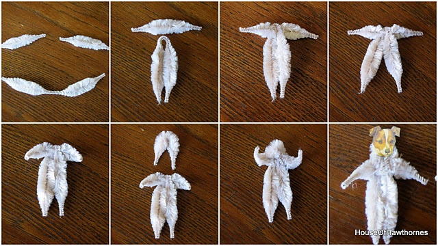 the instructions for how to make an origami bird from paper mache on wood table