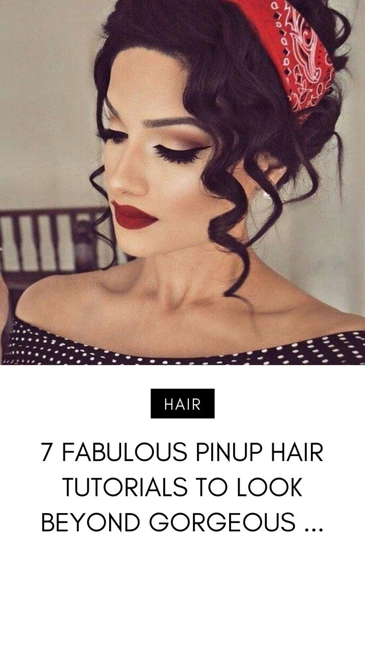 7 Fabulous 🙌 Pinup Hair 💇 Tutorials 🎞 to Look beyond Gorgeous 😍 ... Easy Pinup Outfit, Diy Pinup Hair, 1950s Rockabilly Hairstyles, Womans 50s Fashion, Rockabilly Hairstyles Long, Pinup Bandana Hairstyles, Easy Rockabilly Outfit, Pinup Updo Hairstyles, Female Greaser Hairstyle