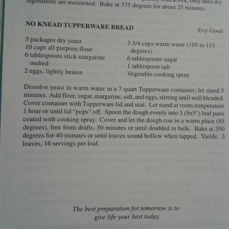 an open book with instructions on how to prepare bread for baking and baking in the oven